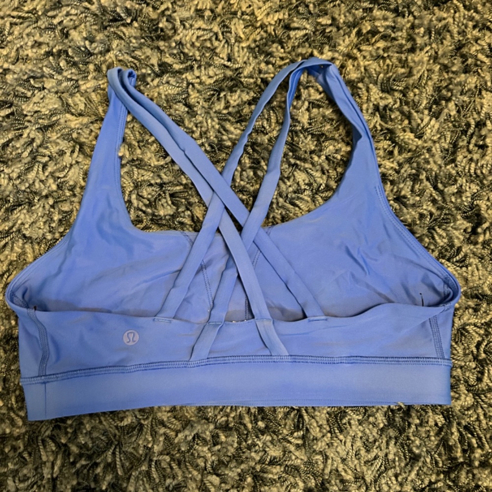 Lululemon Free to Be Serene Sports Bra – Size 6 – Electric Blue - Picture 2 of 2